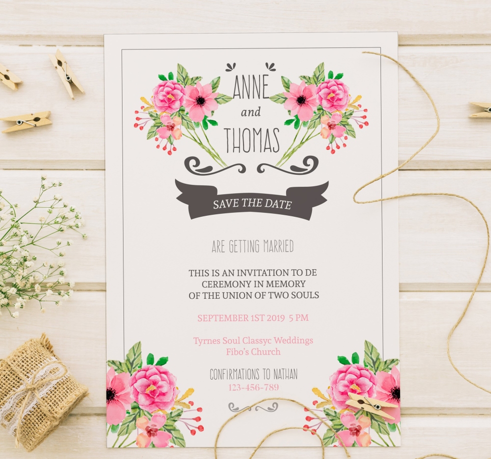 Featured image of post Floral Convite Casamento Editavel Silhouette e tesourete convite de casamento com envelope molde legal